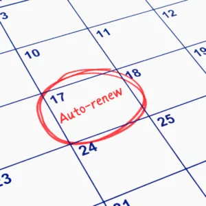 Auto renewals can be expensive