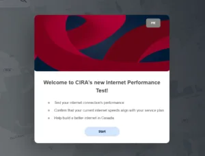 Image from home screen of CIRA test site